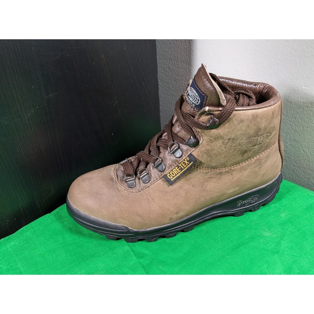 Vasque Sundowner Leather Boots GoreTex Skywalk 7935 Made in Italy Mens Size 5.5 - Picture 3 of 9